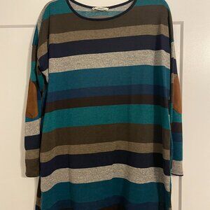 Boutique Striped Tunic Size Large